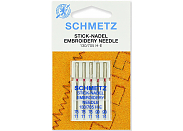 Иглы для швейных машин Schmetz №75-90 для вышивания