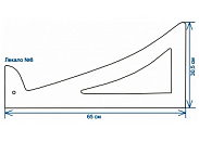 Лекало "Треугольник" 64.5*30 см