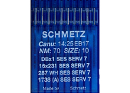 Иглы для промышленных машин Schmetz DBx1 SES SERV7 №70